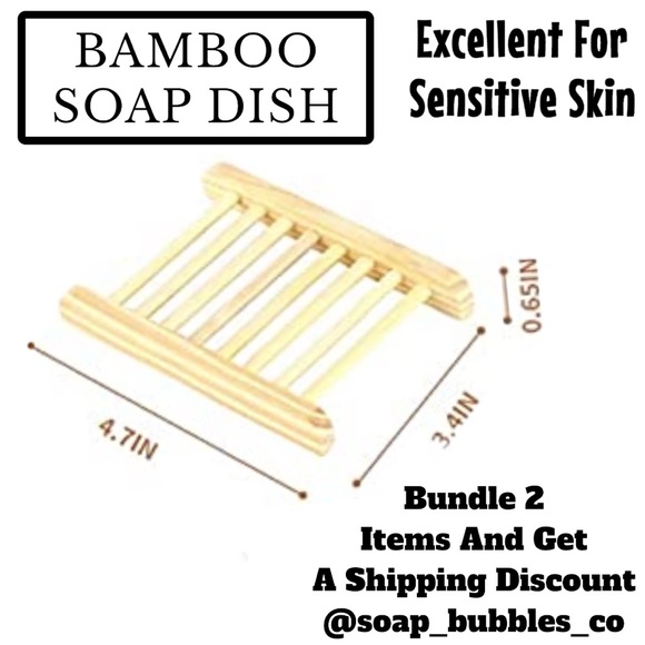 Effervescent Bubbles Other - 4 Bamboo Soap Dishes ( PRICE IS FIRM )